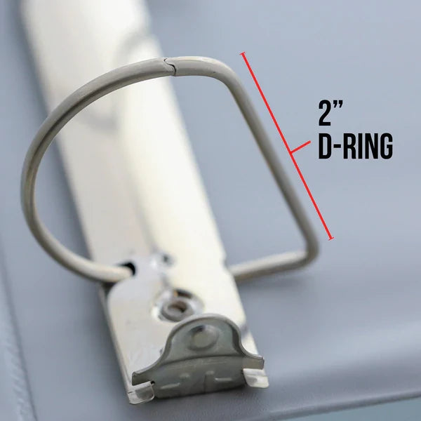 BAZIC 2" Red Slant D-Ring View Binder w/ 2 Pockets Sold in 12 Units