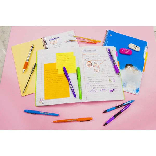 BAZIC 5 Color Galaxy Oil-Gel Ink Retractable Pen Sold in 12 Units