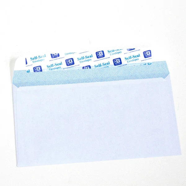 BAZIC #6 3/4 Self-Seal White Envelope (65/Pack) Sold in 24 Units