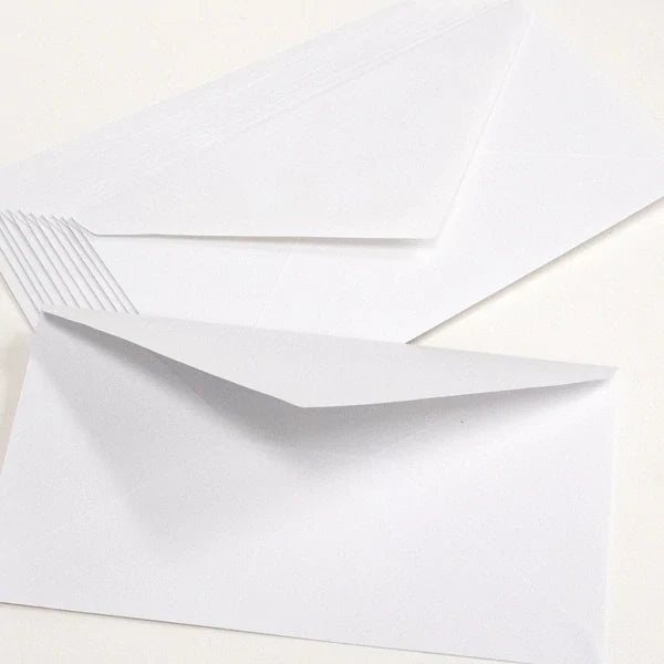 BAZIC #6 3/4 White Envelope w/ Gummed Closure (100/Pack) Sold in 24 Units