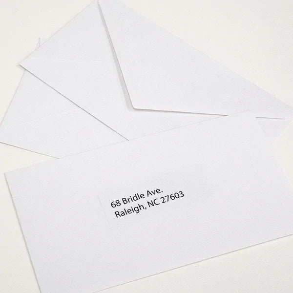 BAZIC #6 3/4 White Envelope w/ Gummed Closure (100/Pack) Sold in 24 Units