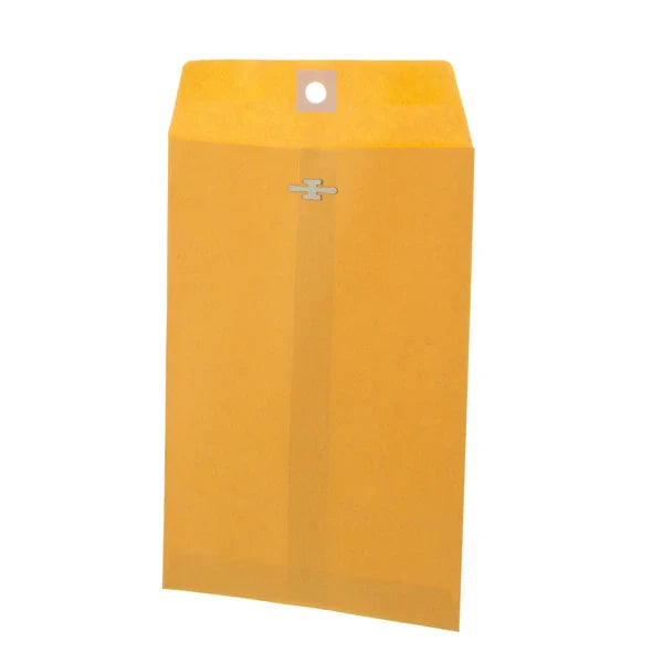 BAZIC 6" X 9" Clasp Envelope (100/Box) Sold in 10 Units