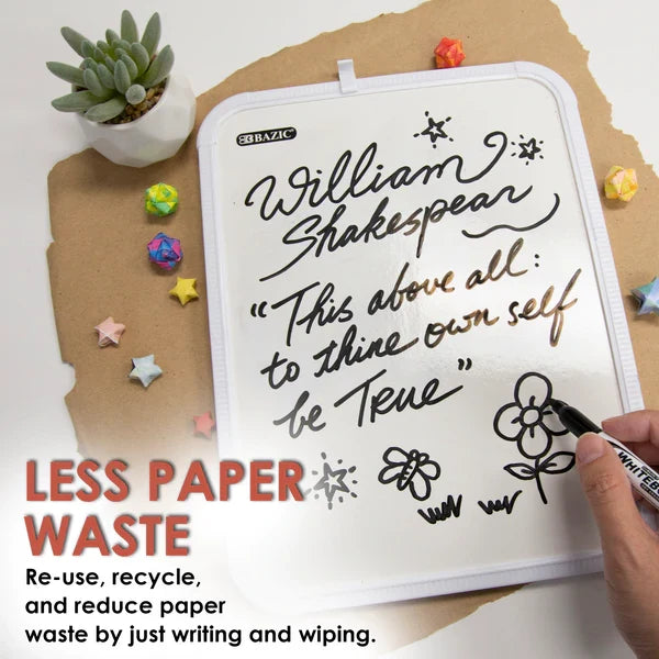 BAZIC 8.5" X 11" Dry Erase Board w/ Marker Sold in 12 Units