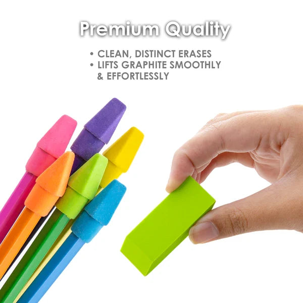 BAZIC Neon Eraser Sets (12/Pack) Sold in 24 Units