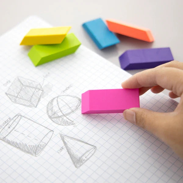 BAZIC Neon Eraser Sets (12/Pack) Sold in 24 Units