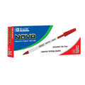 BAZIC Nova Red Color Stick Pen (12/Box) Sold in 12 Units