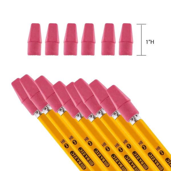 BAZIC Pink Eraser Top (20/Pack) Sold in 24 Units