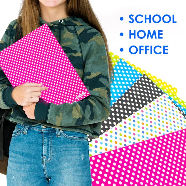 BAZIC Polka Dot 2-Pocket Portfolios Sold in 48 Units