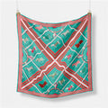 Beronia Green Silk Scarf / 53cm
