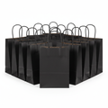 Black favor bags with handles