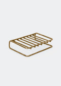 A wire brass soap stand.