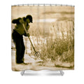 Breaking Wyoming Ice Shower Curtain