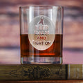 Breast Cancer Awareness Scotch Glass