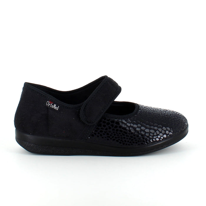 Bred ballerina med kardborre och extra plats