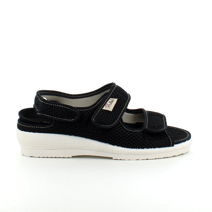 Bred sandal från OrtoMed med kardborrband