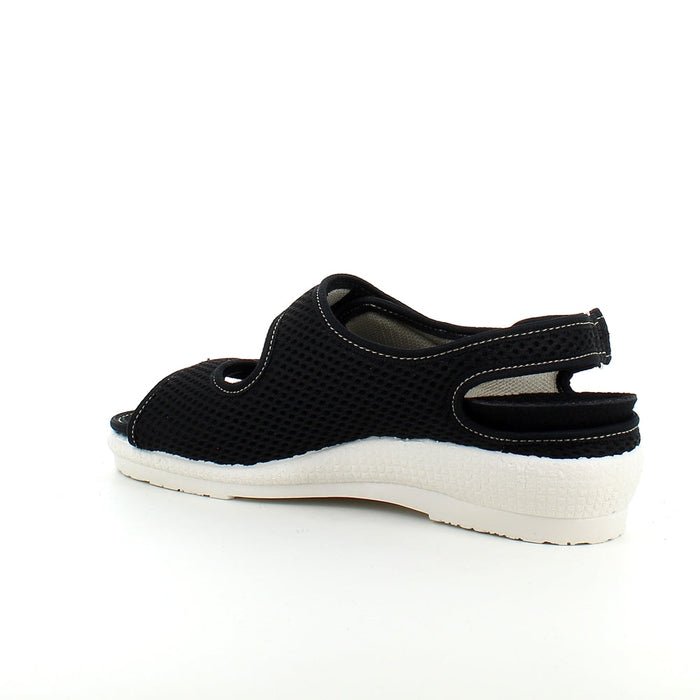Bred sandal från OrtoMed med kardborre