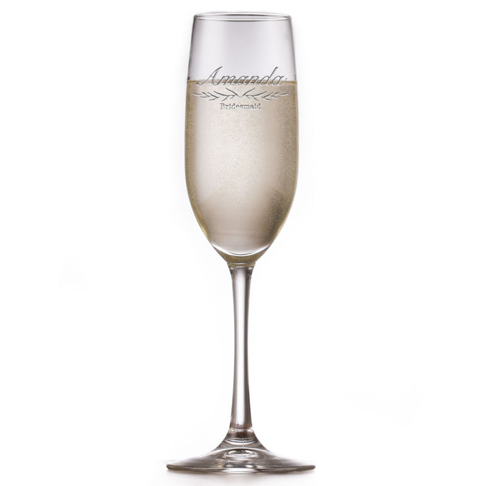 Bridesmaid Wedding Favors, Champagne Flute