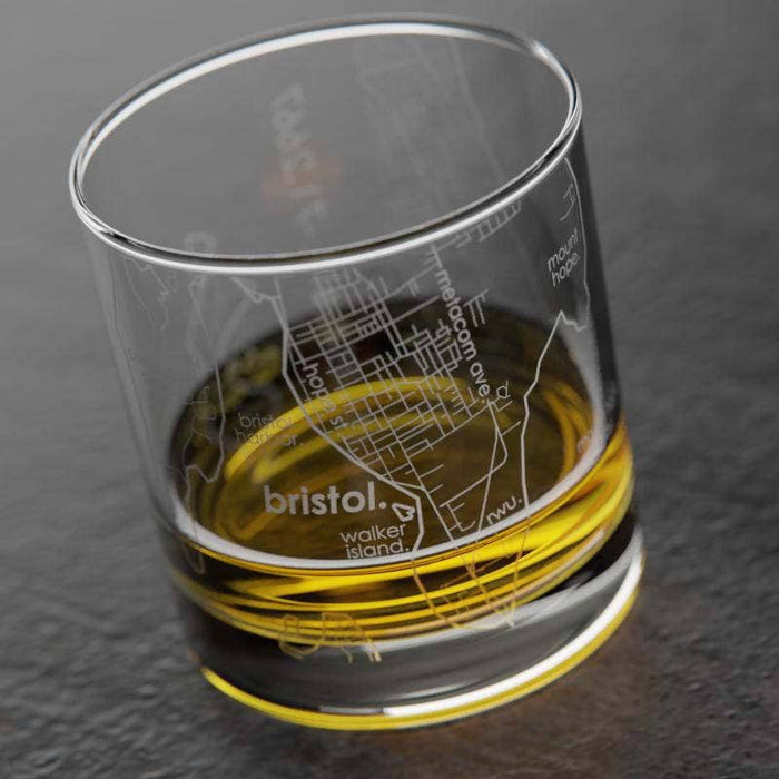 Bristol RI Whiskey Glass