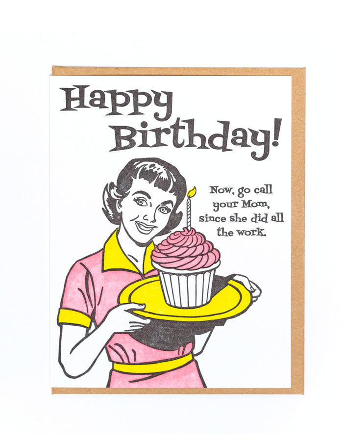 Call Your Mom Birthday Card