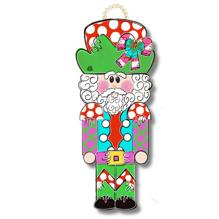 Candy Cane Soldier Door Hanger