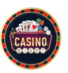 Casino Plates 10.5 Inches - 8 Count