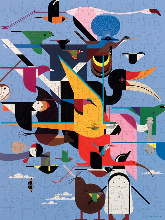 Charlie Harper: Wings of the World 300 Piece Jigsaw Puzzle - Quick Ship - Puzzlicious.com