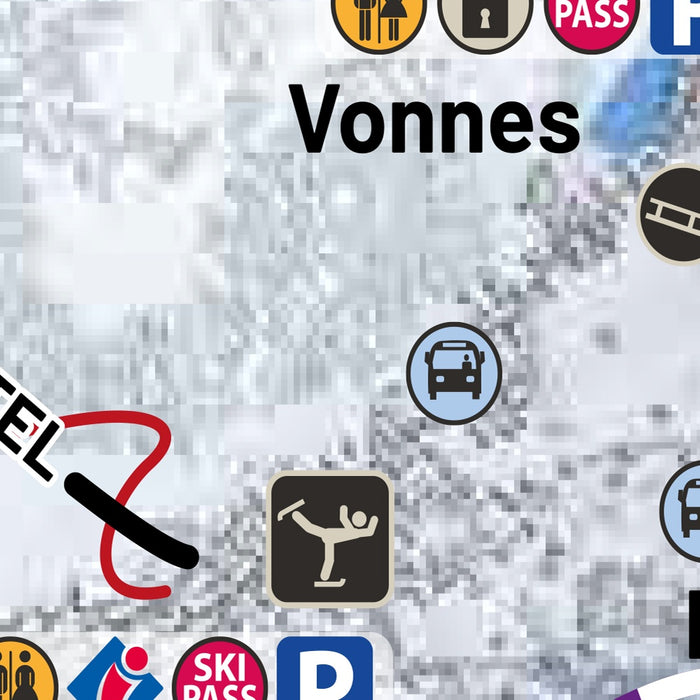 Châtel Piste Map, France