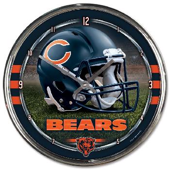 Chicago Bears Chrome Wall Clock 12.75"