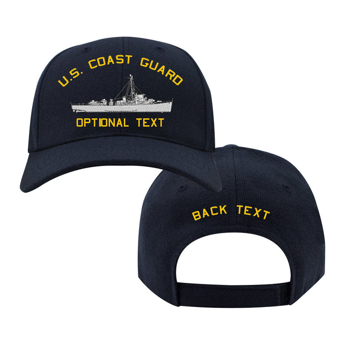 Coast Guard Custom Ship Cap - Evarts Destroyer Escort Hats and Caps