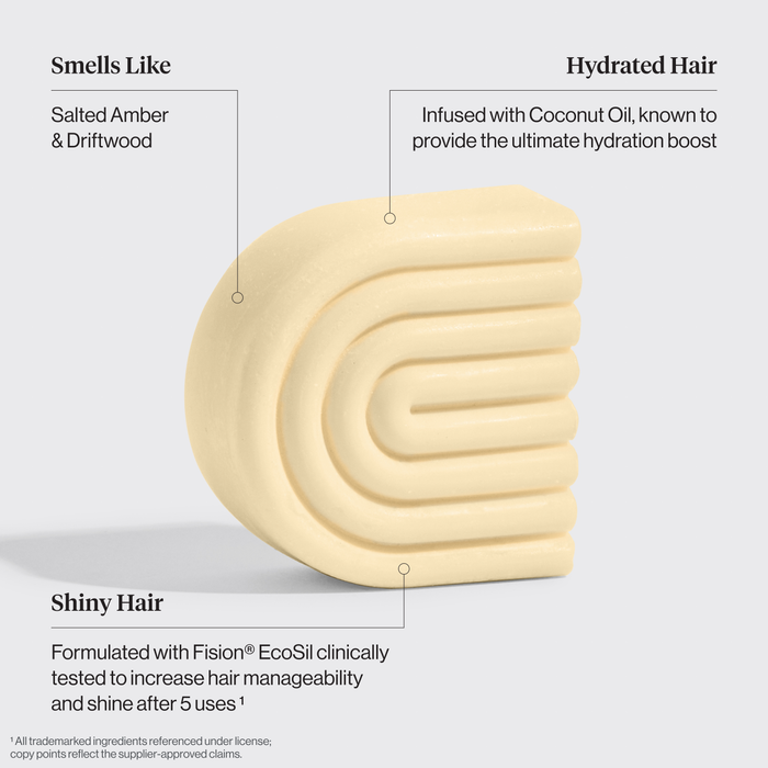 Coconut Oil Shampoo & Conditioner Bar Combo for Dry Damaged Hair
