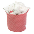 Cream Beige Star  Bedding Gift Basket - Red Basket !