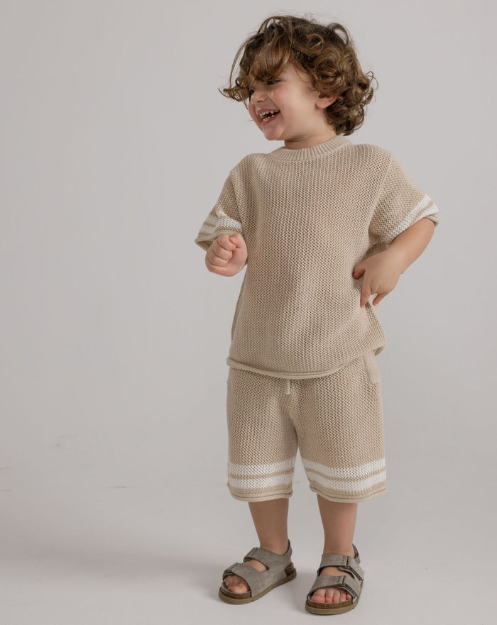 Crochet Shorts with Stripes CR - CR6