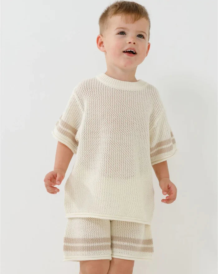 Crochet Shorts with Stripes CR - CR8