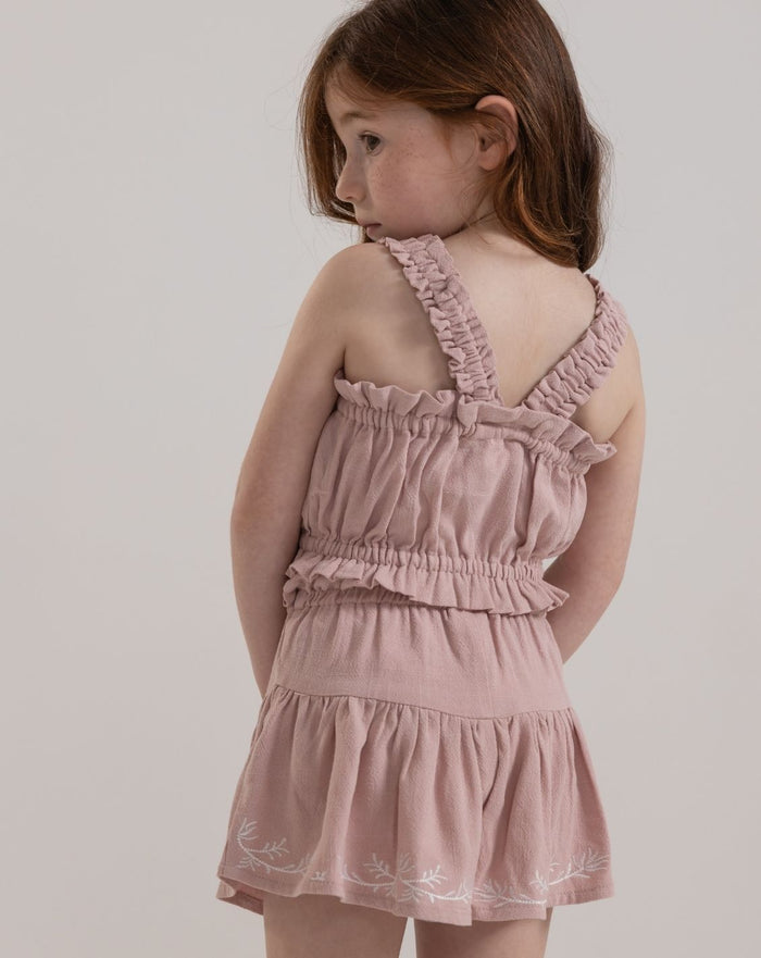 Cropped Woven Tank Top H - H32