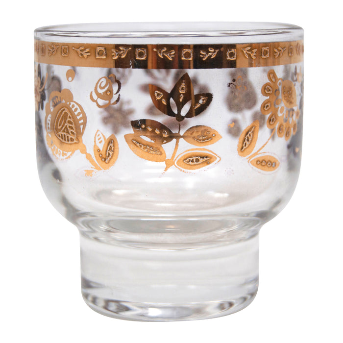 Vintage Culver Chantilly Footed Rocks Glass | The Hour Shop