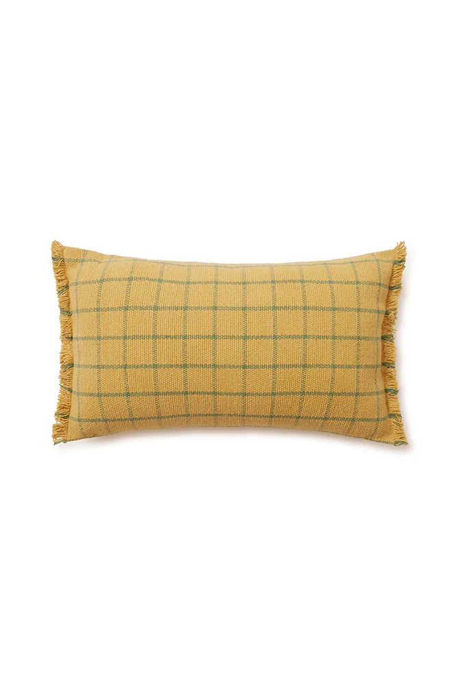 CUSHION GEO BLOCK HONEY - Rugs by Roo