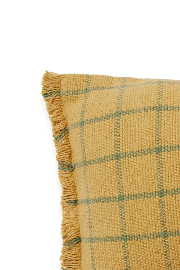 CUSHION GEO BLOCK HONEY - Rugs by Roo