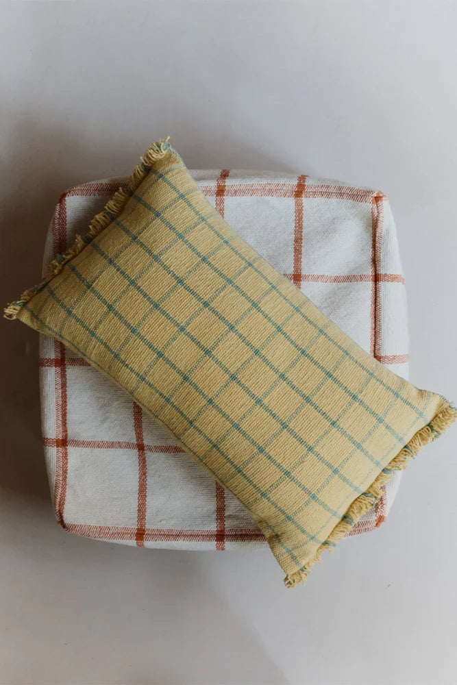 CUSHION GEO BLOCK HONEY - Rugs by Roo