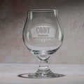 Custom Groomsman Belgian Beer & Cider Glass