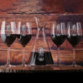 Custom Pineapple Engraved Crystal Wine Decanter, Gift Set