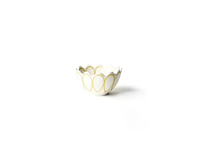 Deco Gold Scallop Appetizer Bowl