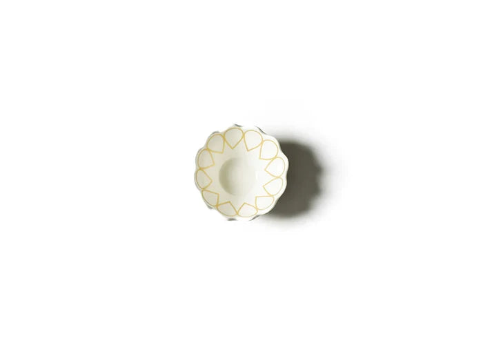 Deco Gold Scallop Appetizer Bowl