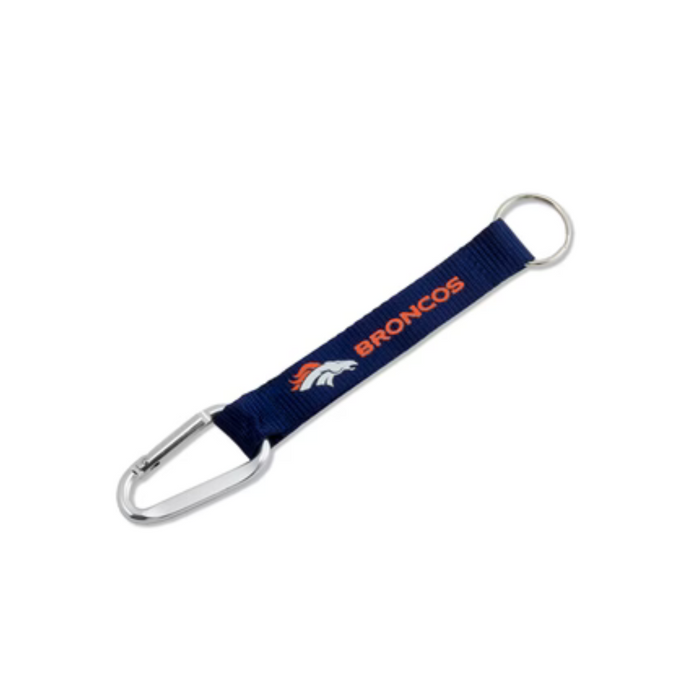 Denver Broncos Small Carabiner Lanyard Keychain