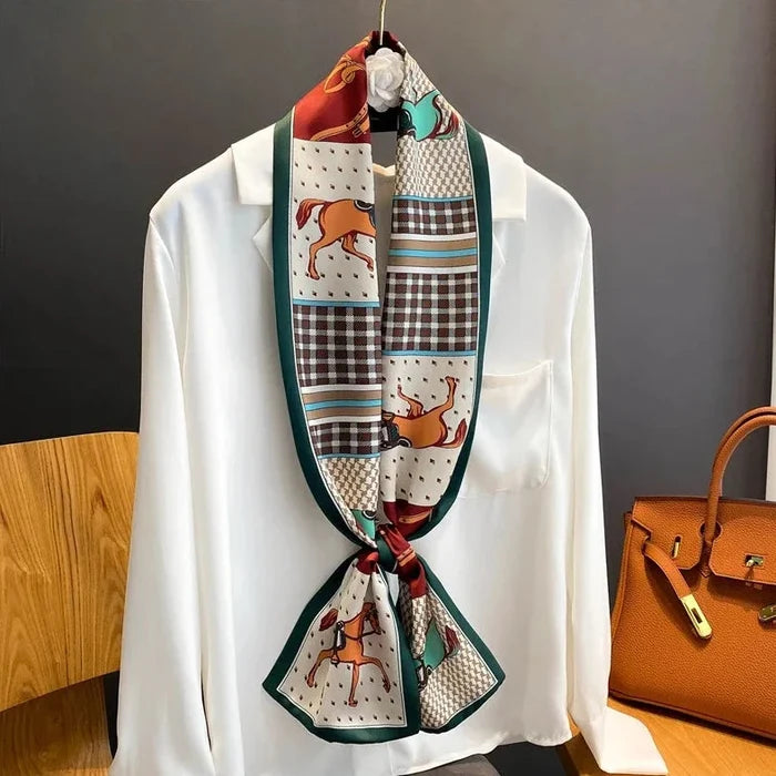 Diamonique Green Long Scarf