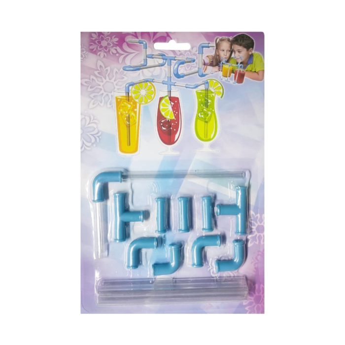DIY Drinking Straws Set – 21-Piece Creative Play Game Straws for Kids & Adults | Build-Your-Own Fun Drinking Straw Kit