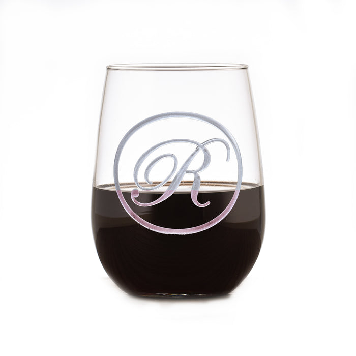 Edwardian Script Monogram Stemless