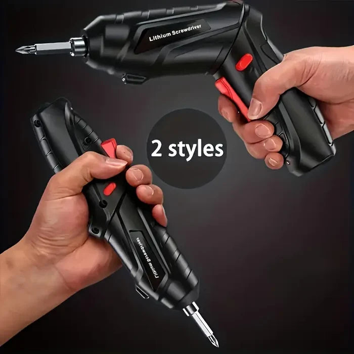 Electric Screwdriver Kit – Mini Handheld Drill with Rechargeable Lithium Battery for DIY, Home & Electronics Repair