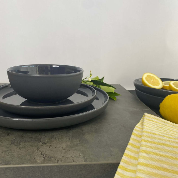 Elements Fossil Grey Bowl Set of Dinnerware