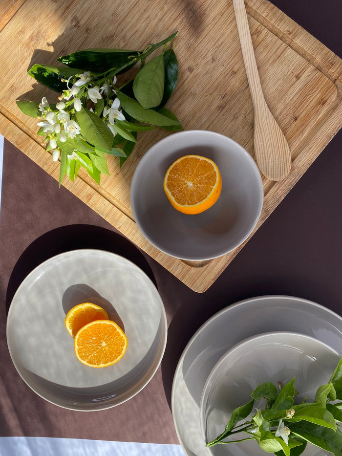 Elements Silver Sand Dinnerware Set 18 Pieces