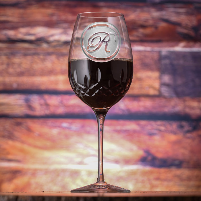 Engraved, Monogrammed Waterford Wine Glass